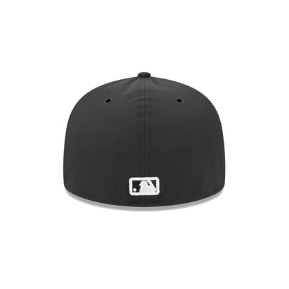 San Francisco Giants Black Poly Rope Split Panel 59FIFTY Fitted Hat