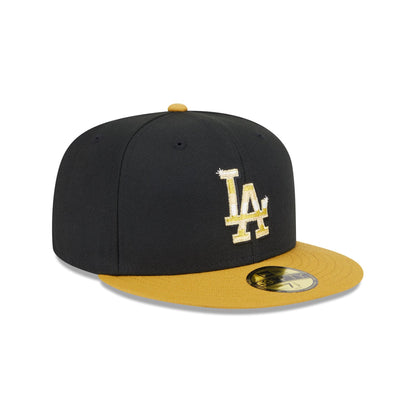 Los Angeles Dodgers Metallic Gold Logo 59FIFTY Fitted Hat