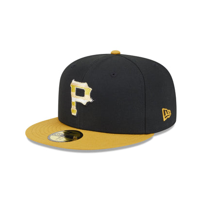 Pittsburgh Pirates Metallic Gold Logo 59FIFTY Fitted Hat