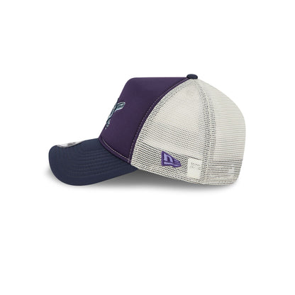 Pittsburgh Pirates Navy Purple 9FORTY A-Frame Trucker Hat