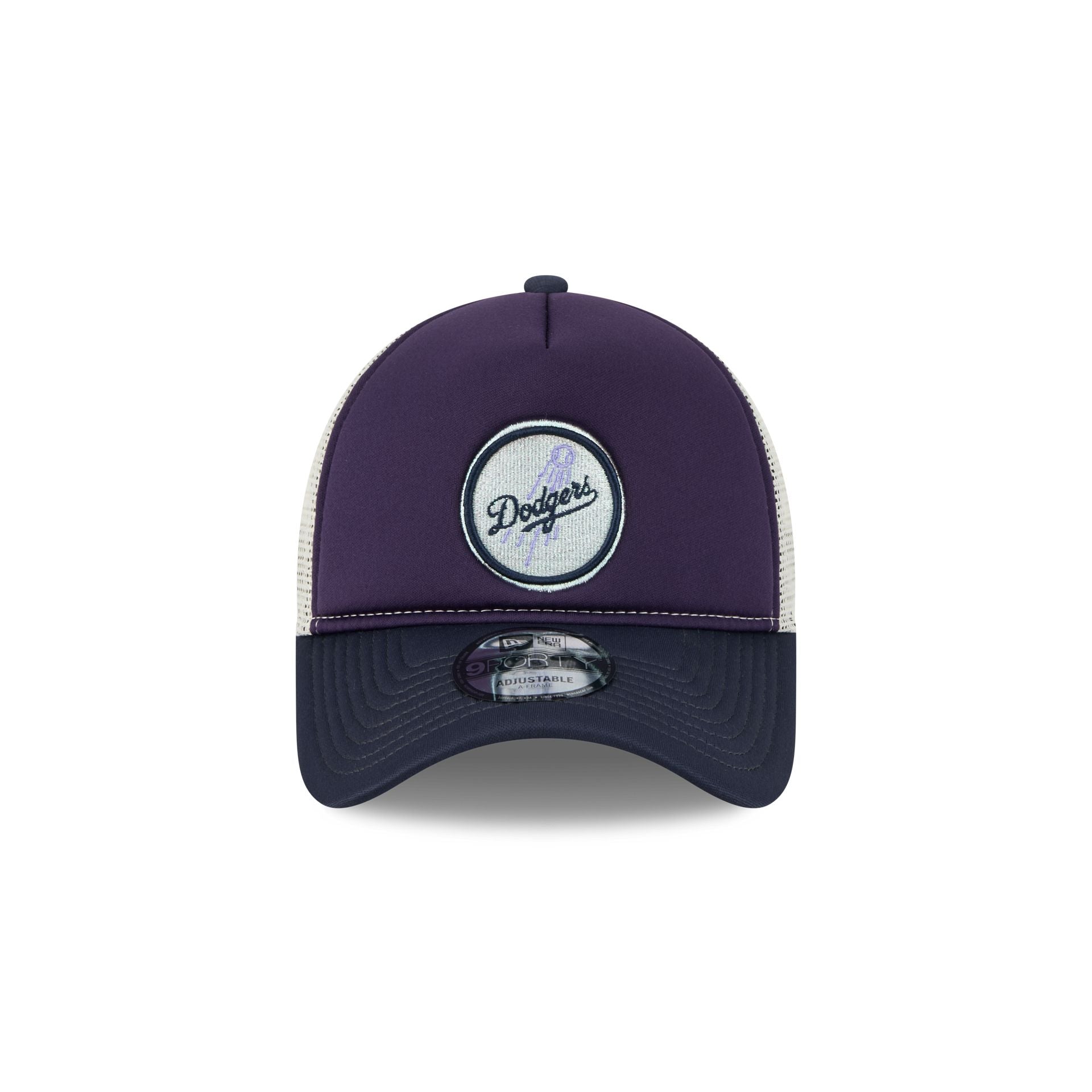 Los Angeles Dodgers Navy Purple 9FORTY A-Frame Trucker Hat