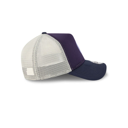 New York Yankees Navy Purple 9FORTY A-Frame Trucker Hat
