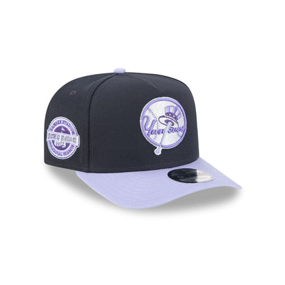 New York Yankees Navy Lavender 9FIFTY A-Frame Snapback Hat