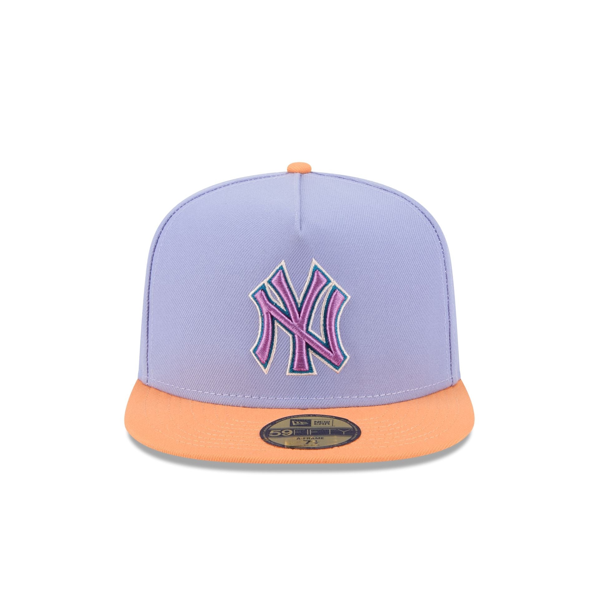 New York Yankees Lavender 59FIFTY A-Frame Fitted Hat
