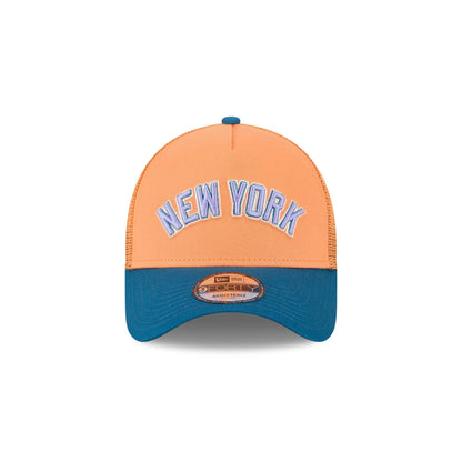 New York Yankees Orange Glaze 9FORTY A-Frame Trucker Hat