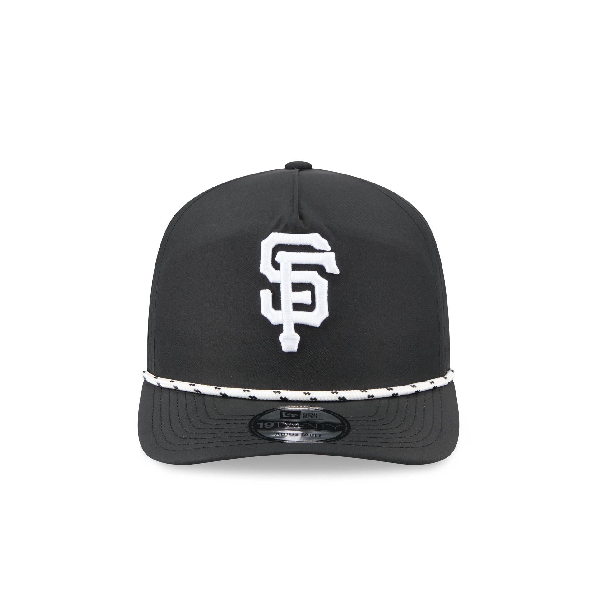San Francisco Giants Black and White Rope 19TWENTY Snapback Hat