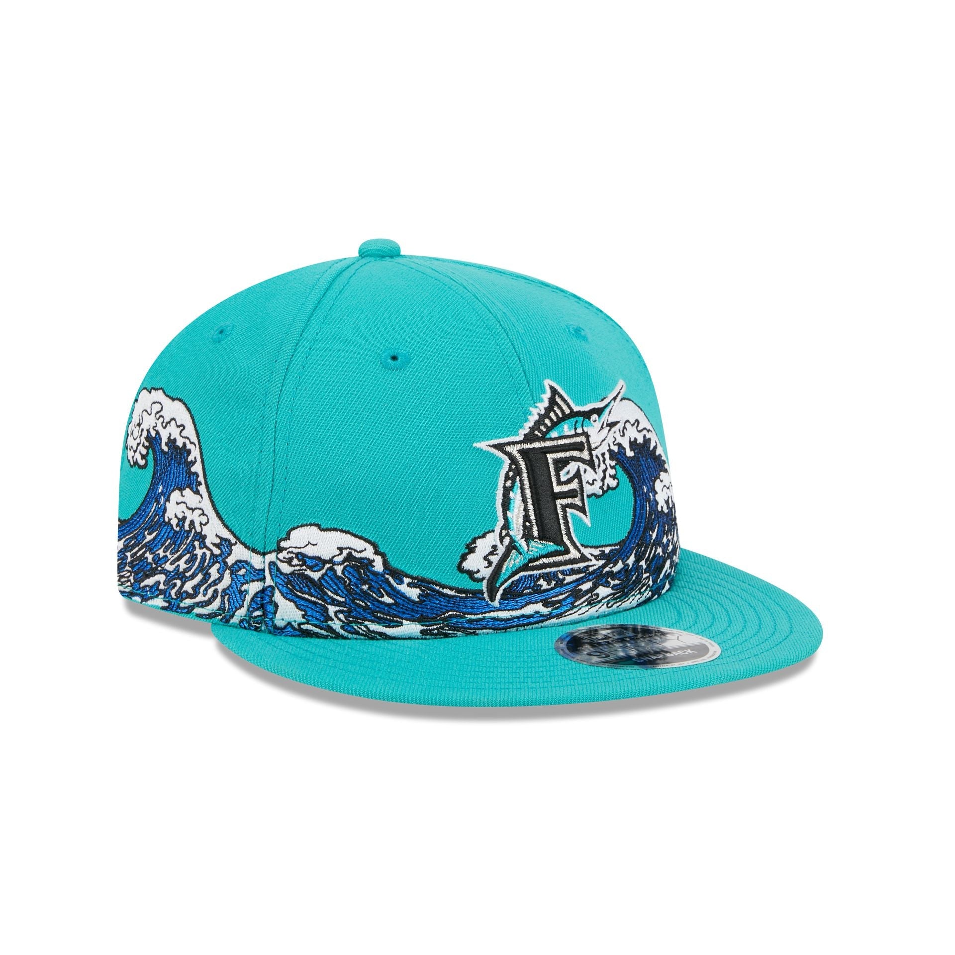 Miami Marlins Tidal Flow Retro Crown 9FIFTY Adjustable Hat