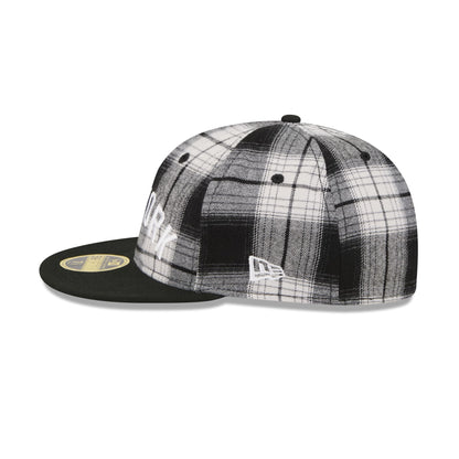 New York Yankees Grunge Plaid Retro Crown 59FIFTY Fitted Hat