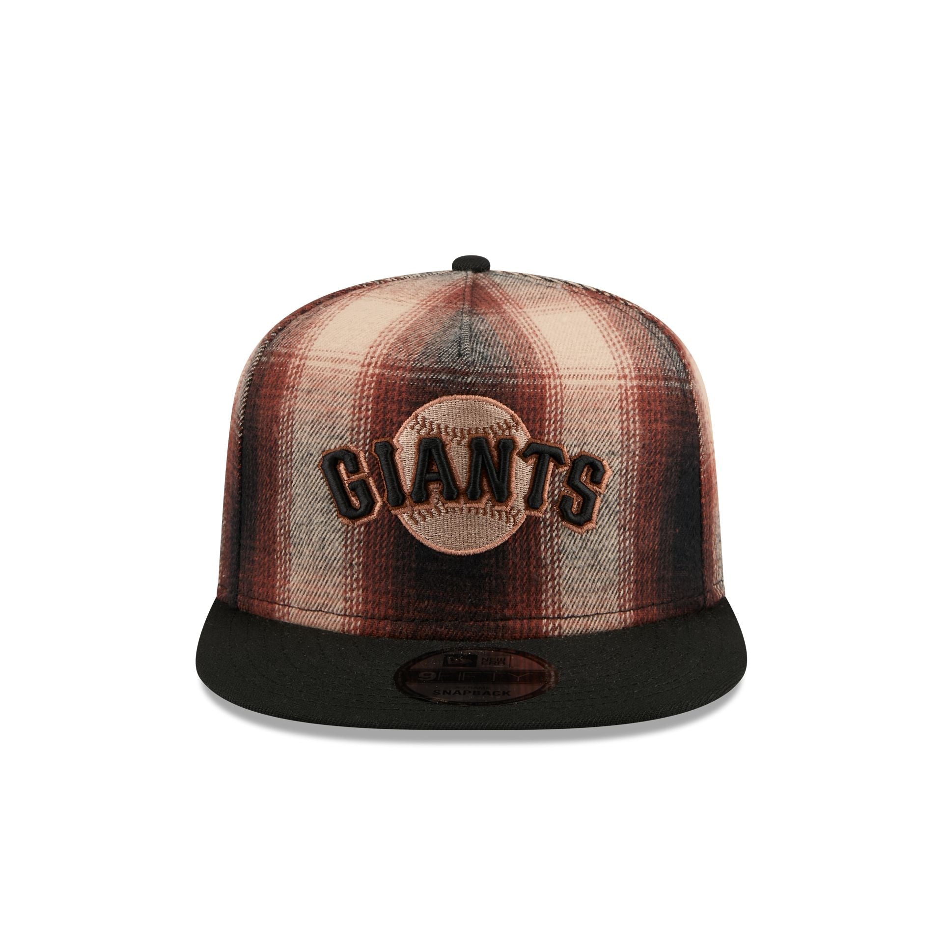 San Francisco Giants Grunge Plaid 9FIFTY A-Frame Adjustable Hat