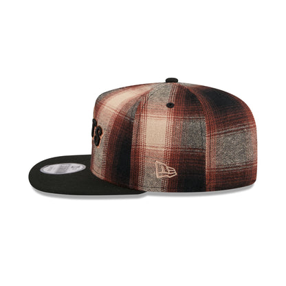 San Francisco Giants Grunge Plaid 9FIFTY A-Frame Adjustable Hat