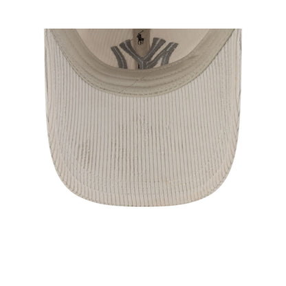 Ralph Lauren x New York Yankees Chrome Corduroy Long Bill 9FORTY Adjustable Hat