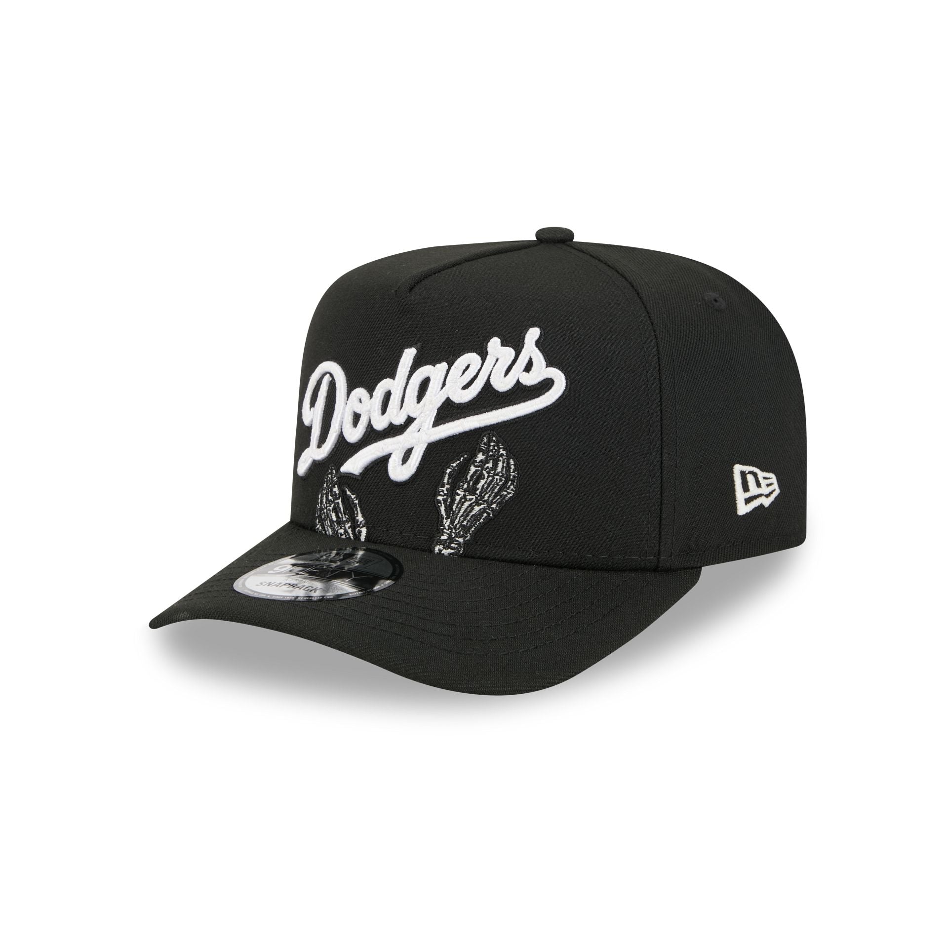 Los Angeles Dodgers Skeletal Script 9FIFTY A-Frame Snapback Hat
