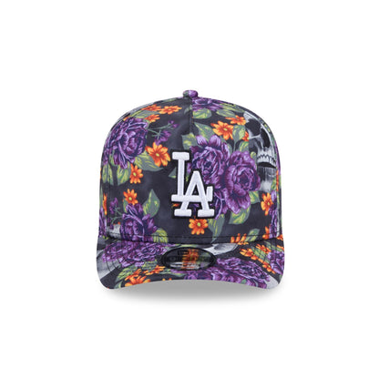 Los Angeles Dodgers Day of the Dead Skull & Roses 9FIFTY A-Frame Snapback