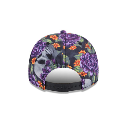 Los Angeles Dodgers Day of the Dead Skull & Roses 9FIFTY A-Frame Snapback