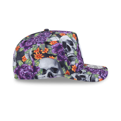 New York Yankees Day of the Dead Skull & Roses 9FIFTY A-Frame Snapback