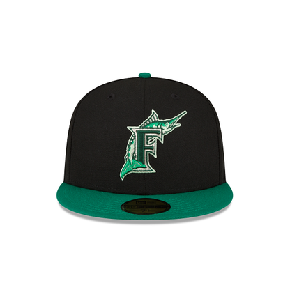 Miami Marlins Black 59FIFTY Fitted Hat