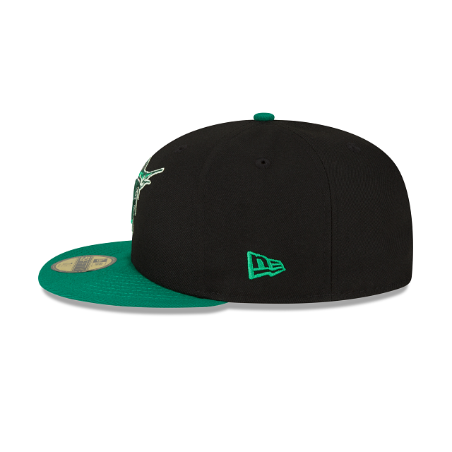 Miami Marlins Black 59FIFTY Fitted Hat