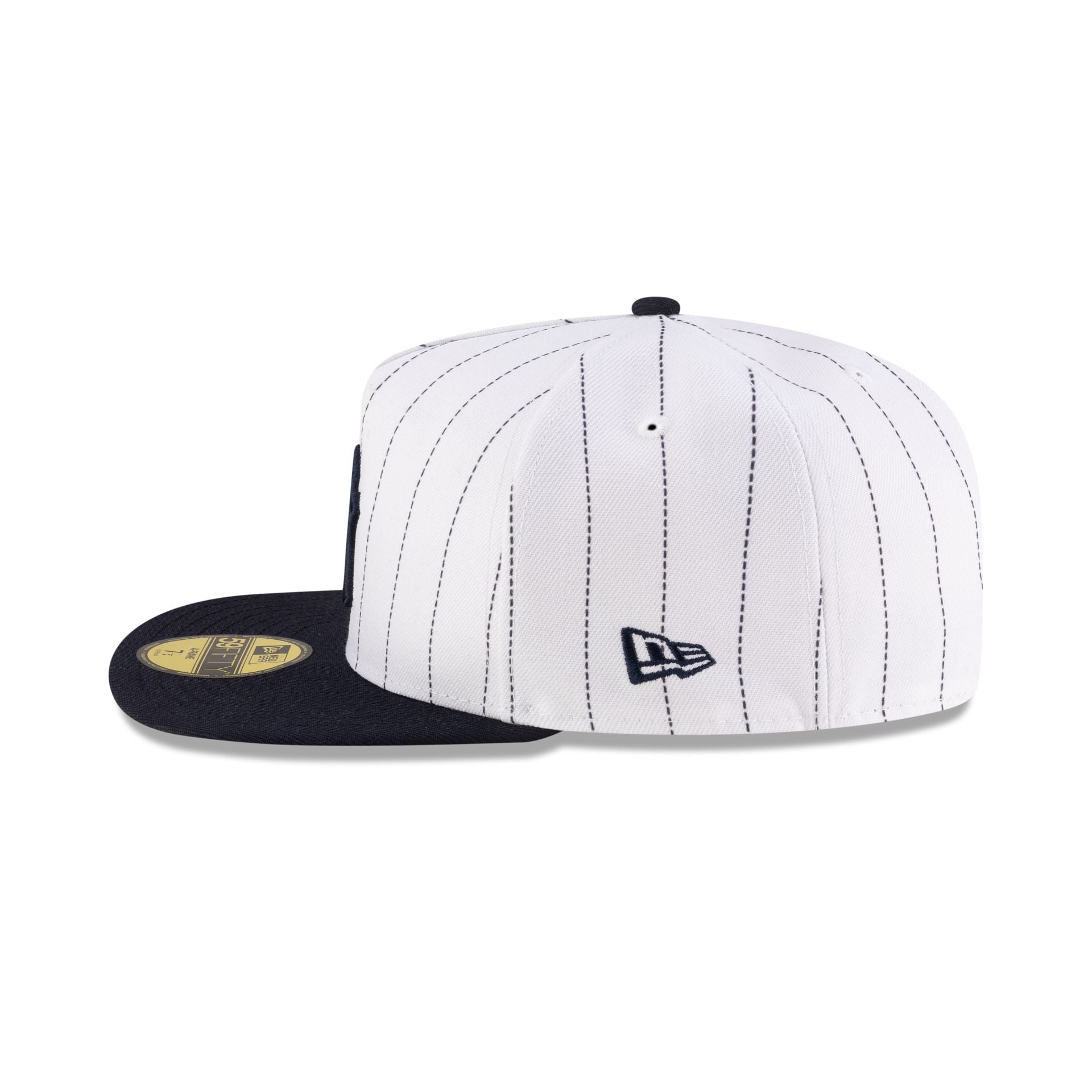 Just Caps League Sidepatch Pinstripe New York Yankees 59FIFTY A-Frame Fitted Hat