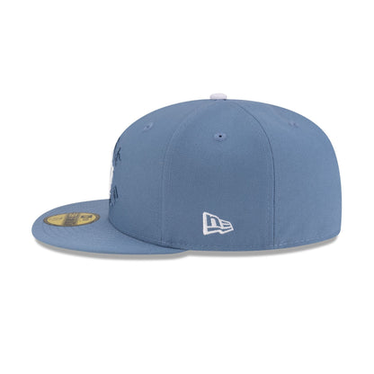 Born x Raised x Los Angeles Dodgers World Series Champions Slate 59FIFTY Fitted Hat